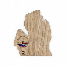 Load image into Gallery viewer, MICHIGAN LP shape Cribbage Board