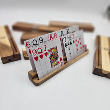 Load image into Gallery viewer, Playing Card Holders Hardwood. Rustic Acacia