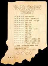 Load image into Gallery viewer, Indiana State shaped Frustration Rummy Gameboard front.