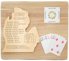 Load image into Gallery viewer, MICHIGAN LP Dummy Rummy gameboard.