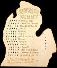 Load image into Gallery viewer, Michigan-Lower peninsula-Frustration Rummy game board front