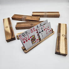 Load image into Gallery viewer, Playing Card Holders Hardwood. Rustic Acacia
