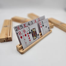 Load image into Gallery viewer, Playing Card Holders Hardwood. Rustic Acacia
