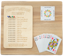 Load image into Gallery viewer, Frustration Rummy gameboard.
